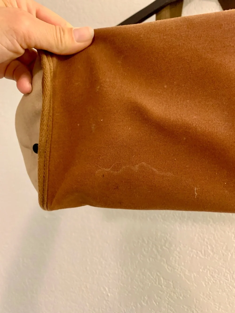 Fossil Passport E W Satchel Kki Top Handle Bag - LOTS OF WEAR